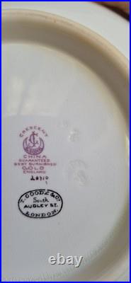 Antique George Jones &Sons/ T. Goode & Co Gilded Bone China Bowl