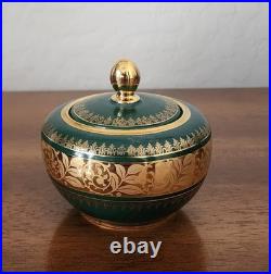 Antique Green Gold Encrusted Tea Set 21 pc 1920s RW Wachter Haviland Bavaria VG+