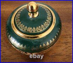 Antique Green Gold Encrusted Tea Set 21 pc 1920s RW Wachter Haviland Bavaria VG+