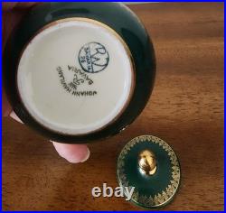Antique Green Gold Encrusted Tea Set 21 pc 1920s RW Wachter Haviland Bavaria VG+