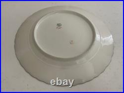 Antique Haviland Limoges France Porcelain Plate Cobalt & Gold Dec. With Snowflake