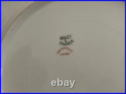 Antique Haviland Limoges France Porcelain Plate Cobalt & Gold Dec. With Snowflake