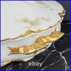Antique Haviland Limoges France The Princess Gold Dinnerware Set 31 Pc Pre-1930