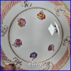 Antique KPM Berlin Salad/luncheon plate 8 nice floral pattern with gold trim