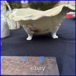 Antique Limoges Hand-Painted Porcelain Coffee Service Gold Gilt France