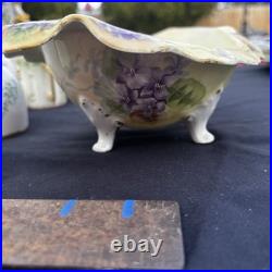 Antique Limoges Hand-Painted Porcelain Coffee Service Gold Gilt France