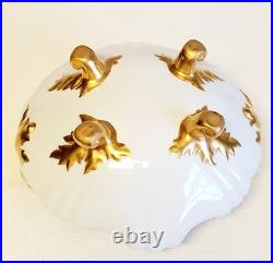 Antique Limoges Roman Gold Porcelain Jardinière / Centerpiece Rococo Revival