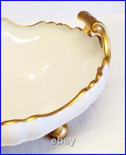 Antique Limoges Roman Gold Porcelain Jardinière / Centerpiece Rococo Revival