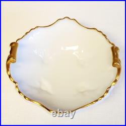 Antique Limoges Roman Gold Porcelain Jardinière / Centerpiece Rococo Revival