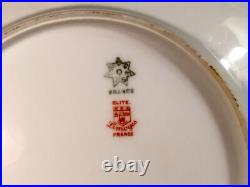 Antique Limoges Sand Piper Plate with Gold Paste