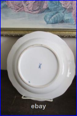 Antique Meissen Germany Blue Onion Red Gold 9 Plate