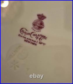 Antique Minton 8 Piece Raised Gold Encrusted Place Setting 9 Dinner Plate Lot