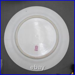 Antique Noritake Porcelain Dinner Plates Chanfaire Gold Etched Set 8 Plus Spare