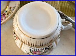 Antique Old Paris Teaset Service for 6 19th Century Floral Excellent