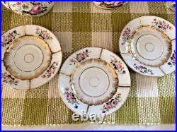 Antique Old Paris Teaset Service for 6 19th Century Floral Excellent