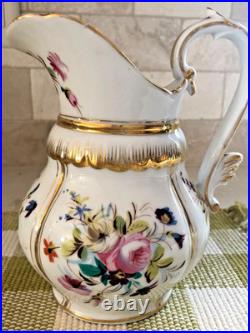 Antique Old Paris Teaset Service for 6 19th Century Floral Excellent