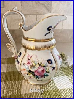 Antique Old Paris Teaset Service for 6 19th Century Floral Excellent
