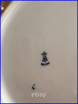 Antique P. K. Silesia Germany Art Deco Porcelain China Set Gold Rim Floral 1920s
