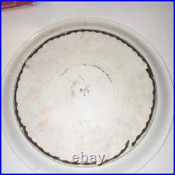 Antique Paris Porcelain Hand Painted Blue Floral Plate