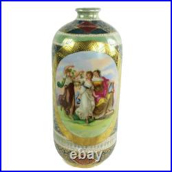 Antique Porcelain Portrait Scene Vase with Moriage Austria 11 Antique Porcelain Portrait Scene Vase with Moriage Austria 11