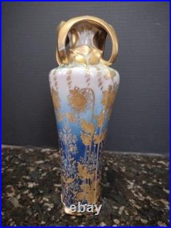 Antique Porcelain Portrait Vase Royal Vienna Artist Kantler 11 Gold Wow