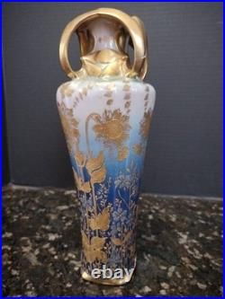 Antique Porcelain Portrait Vase Royal Vienna Artist Kantler 11 Gold Wow