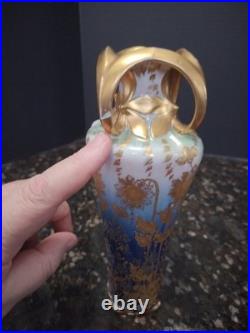 Antique Porcelain Portrait Vase Royal Vienna Artist Kantler 11 Gold Wow