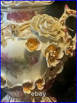 Antique Porcelain Royal Chinaworks 1847 Pot-Pourri Vase w Lid-Pristine Condition