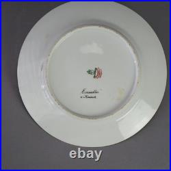 Antique Royal Vienna Fraurueth Porcelain Portrait Plate with Gilt Border C1890