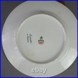 Antique Royal Vienna Fraurueth Porcelain Portrait Plate with Gilt Border C1890