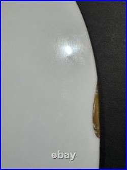 Antique Royalty Chinese Export Gold Armorial Plate Dish Imperial Eagle Coat Arms