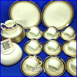 Antique Spode Copelands China 34 pc Blue Gold Coffee Tea Set #9791 c1908 VGC