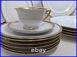 Antique Thomas Bavaria Greek Key Porcelain China Lot 31 pieces 24K Gold Trim