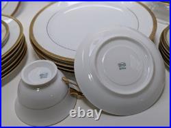 Antique Thomas Bavaria Greek Key Porcelain China Lot 31 pieces 24K Gold Trim