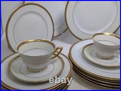 Antique Thomas Bavaria Greek Key Porcelain China Lot 31 pieces 24K Gold Trim