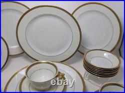 Antique Thomas Bavaria Greek Key Porcelain China Lot 31 pieces 24K Gold Trim