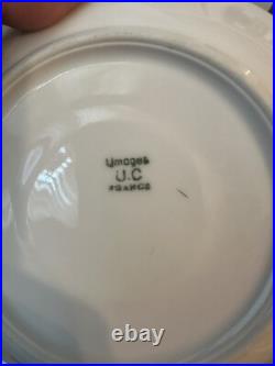 Antique Vintage LIMOGES Haviland Vignaud Gold Rim Porcelain China, LOT of 37 pcs