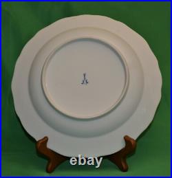 Antq MEISSEN Germany Crossed Swords Yellow DRAGON Red Dots 9 ¾ Dinner Plate