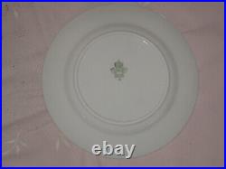 Aynsley England Empress Nile Green Encrusted Gold Set of 6 Bread Butter Plates