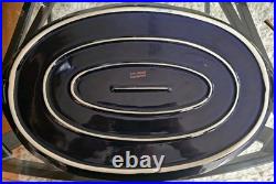 BAVARIA Echt Kobalt floral design gold on cobalt blue porcelain Coffee Set