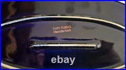 BAVARIA Echt Kobalt floral design gold on cobalt blue porcelain Coffee Set