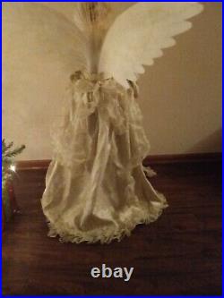 BEAUTIFUL Vintage Fiber Optic ANGEL Floor Standing 3 ft. Tall Christmas Rare