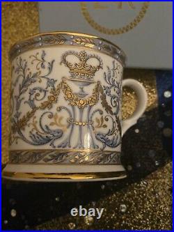 BUCKINGHAM PALACE ROYAL 2002 JUBILEE China PORCELAIN Cup GOLD Plated GORG VTG