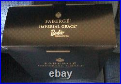 Barbie FABERGE IMPERIAL GRACE Porcelain 2001 Redhead NRFB MIB 24k Gold With Egg