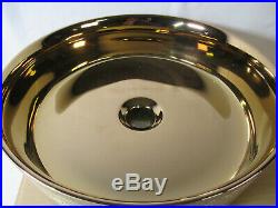 Bathroom vessel sink above counter ceramic porcelain Art wash basin Brushed Bowl