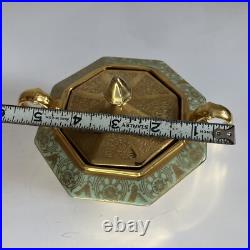 Bavaria Tirschenreuth China Sugar Dish 24 Karat Gold Incrusted And Platinum Rare