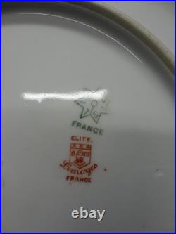 Beautiful Antique Limoges Gold Gilt Encrusted Hand Painted Cabinet Plate