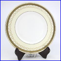 C1915 ROYAL DOULTON Set 4 Gold Encrusted Luncheon Plates HB35426 E7957