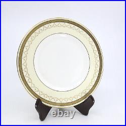 C1915 ROYAL DOULTON Set 4 Gold Encrusted Luncheon Plates HB35426 E7957