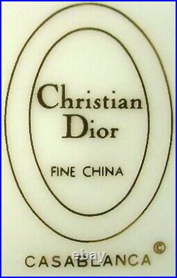 CHRISTIAN DIOR china CASABLANCA pattern Dinner Plate 10-7/8
